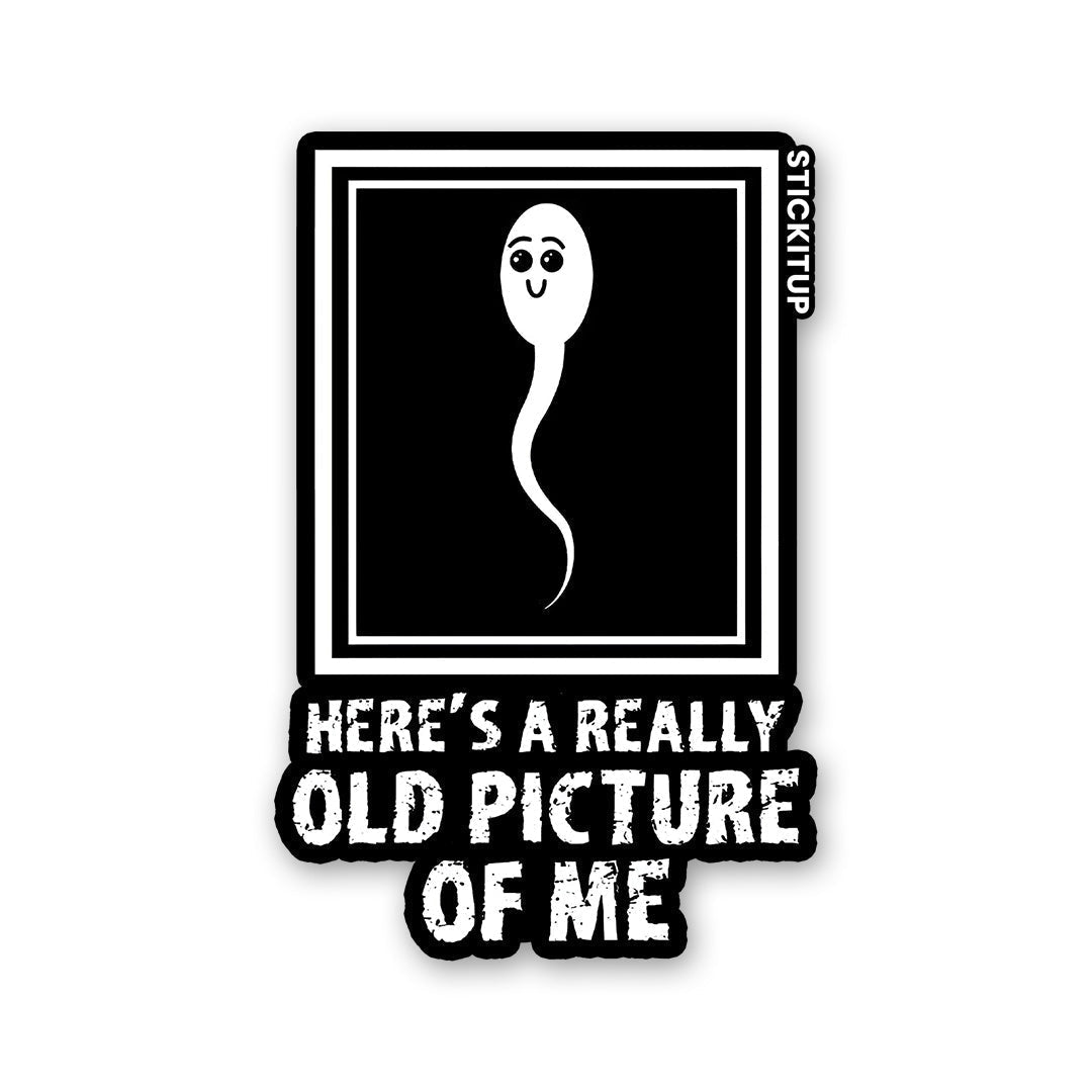 HERE'S A REALLY OLD PICTURE OF ME Sticker