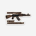 I don't camp sticker