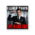 I Like This Life Is Like This 2 Sticker