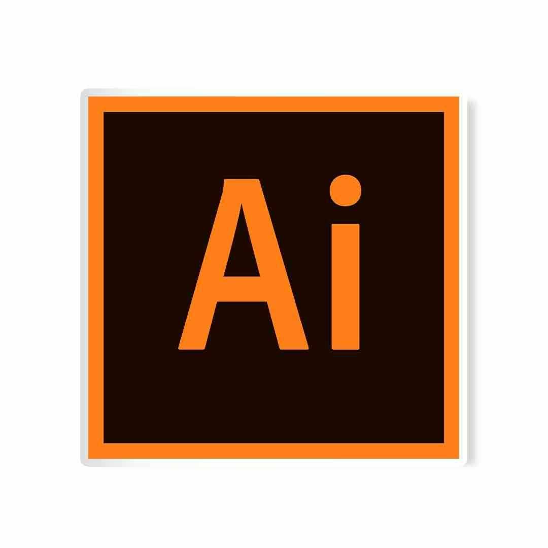Illustrator Logo Sticker