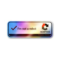 I'm Not a Robot Holographic Stickers
