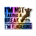 I'm Rendering Holographic Stickers