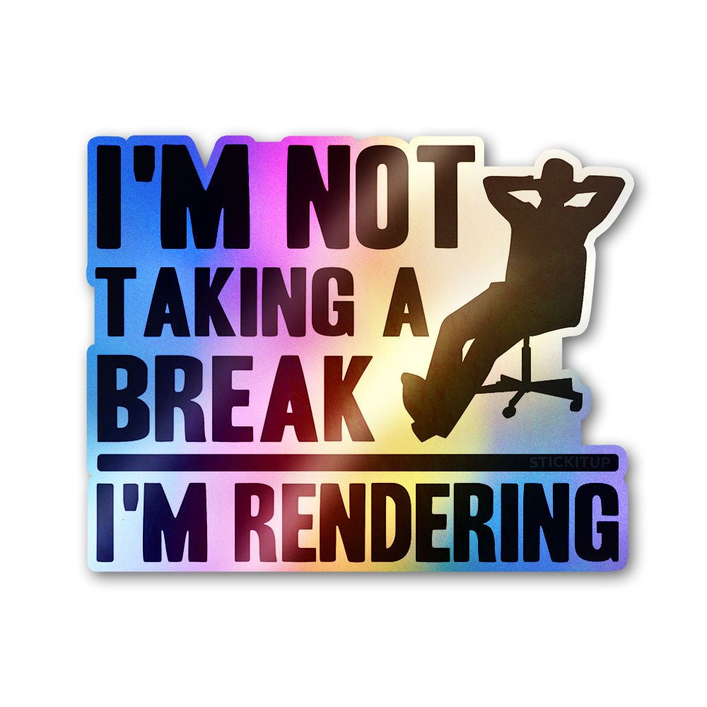 I'm Rendering Holographic Stickers