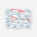 Immigration Stamp sticker