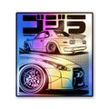 Jdm Car Kanji Text Holographic Stickers