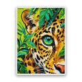 Jungle Leopard Eyes Glitter Sticker