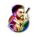 King No.18 Holographic Stickers