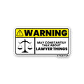 Lawyer Things Sticker