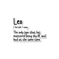 Leo Sticker