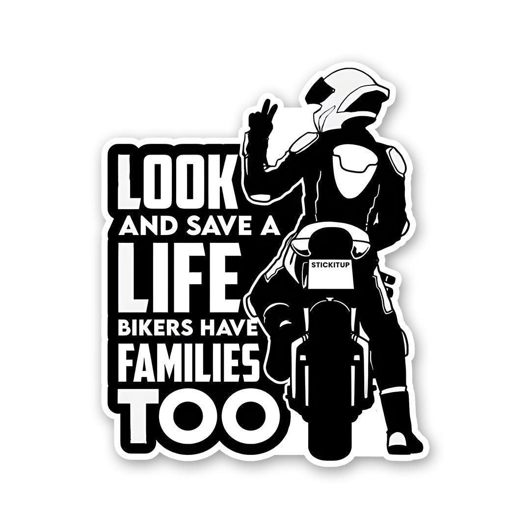 Look And Save A Life Sticker