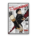 Manga Style Cover Art Glitter Sticker
