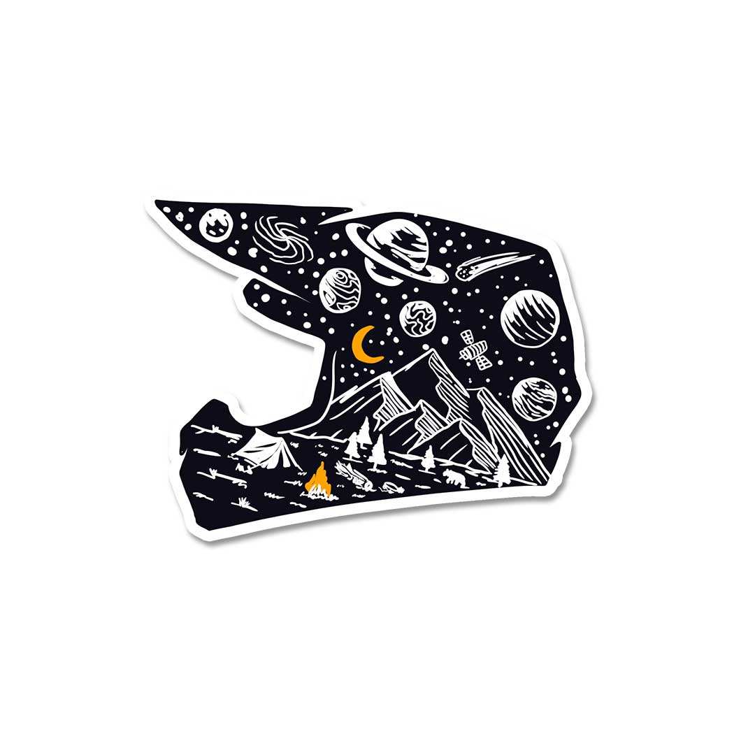 Midnight Helmet Sticker