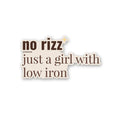 No Rizz Sticker