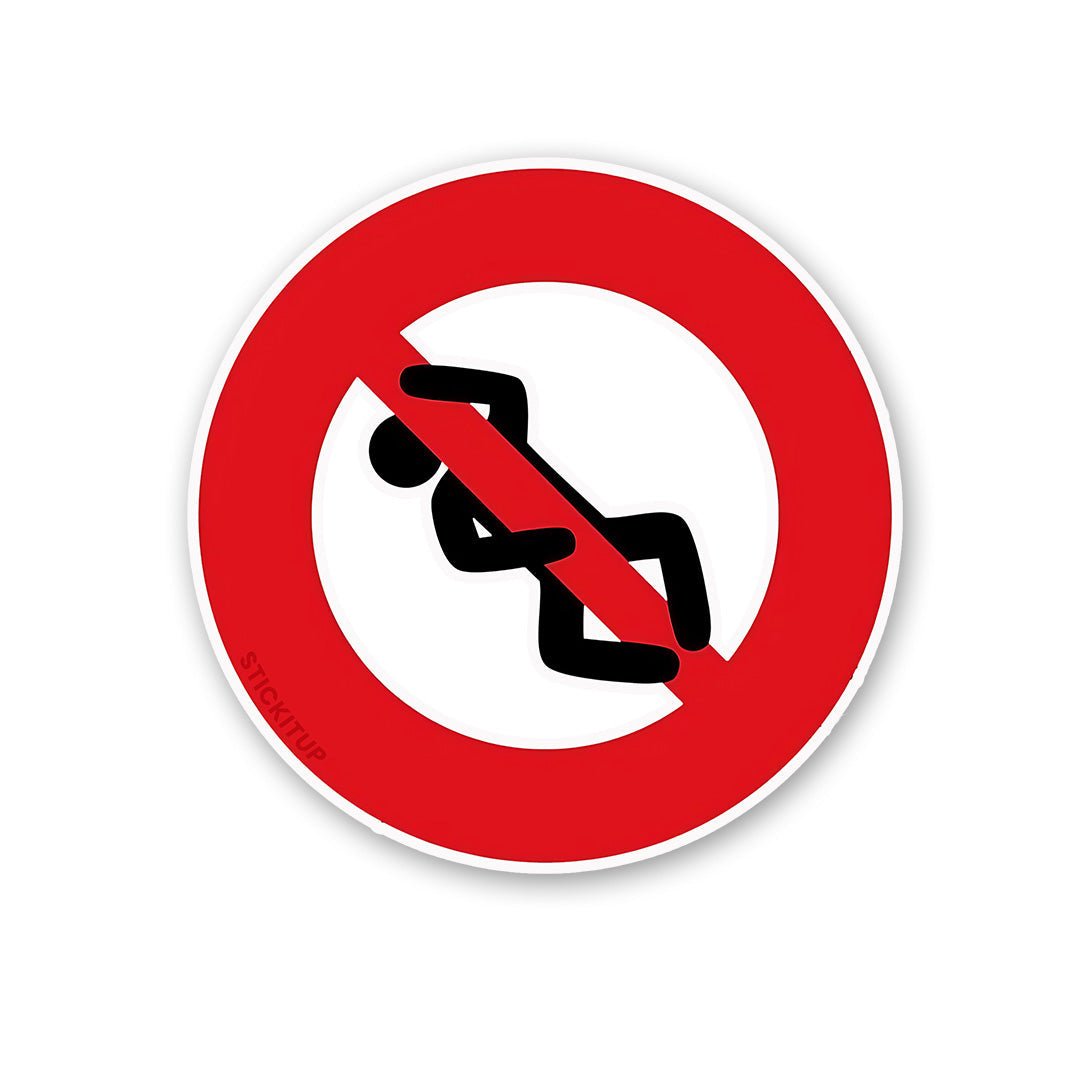 No Sliding Sticker Sticker
