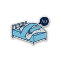 NOO!! Glitter Sticker