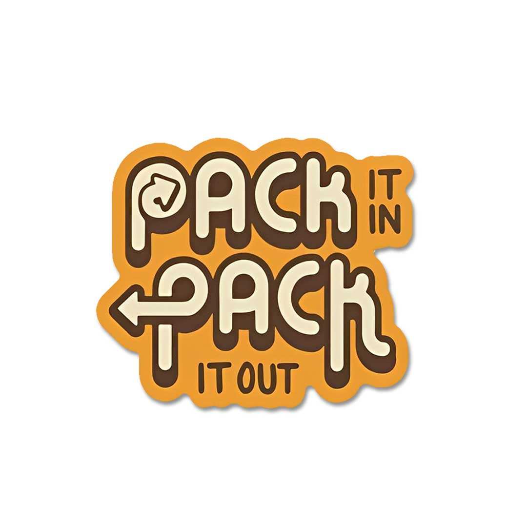 Pack It In Pack It Out Sticker
