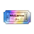 Papaya Racing Club Holographic Stickers