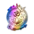 Peace 1.0 Holographic Stickers