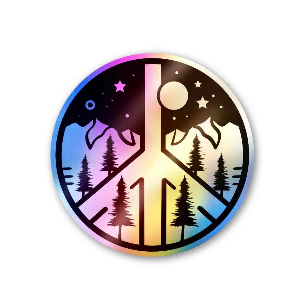 Peace | Holographic Laptop / Mobile Sticker