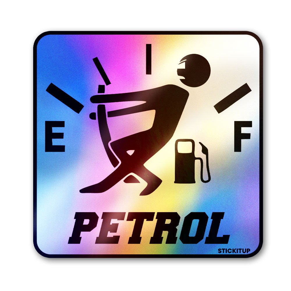 Petrol Holographic Stickers