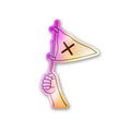 Pirate Flag Holographic Stickers