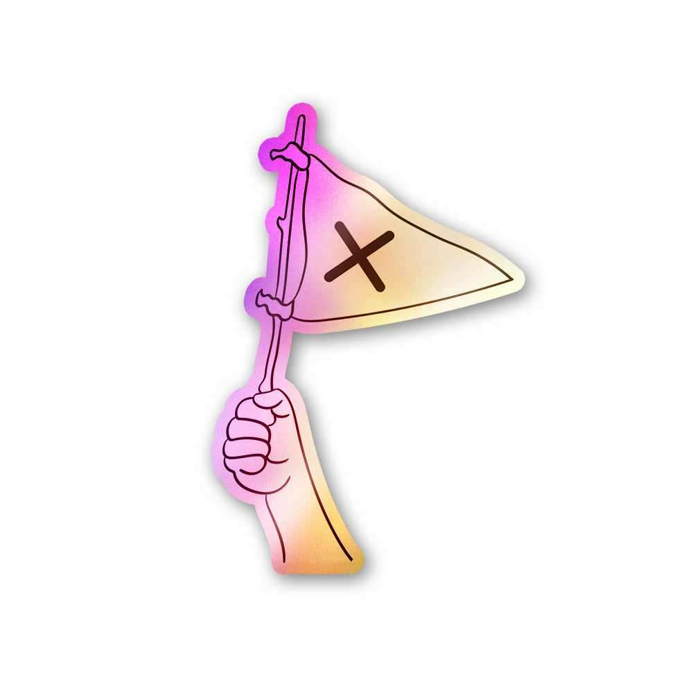 Pirate Flag Holographic Stickers