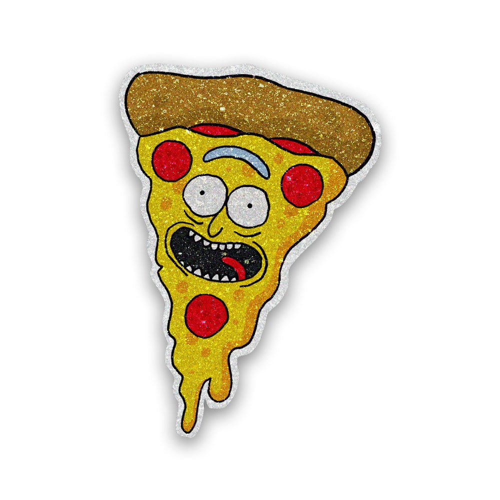 Pizza Rick Glitter Sticker