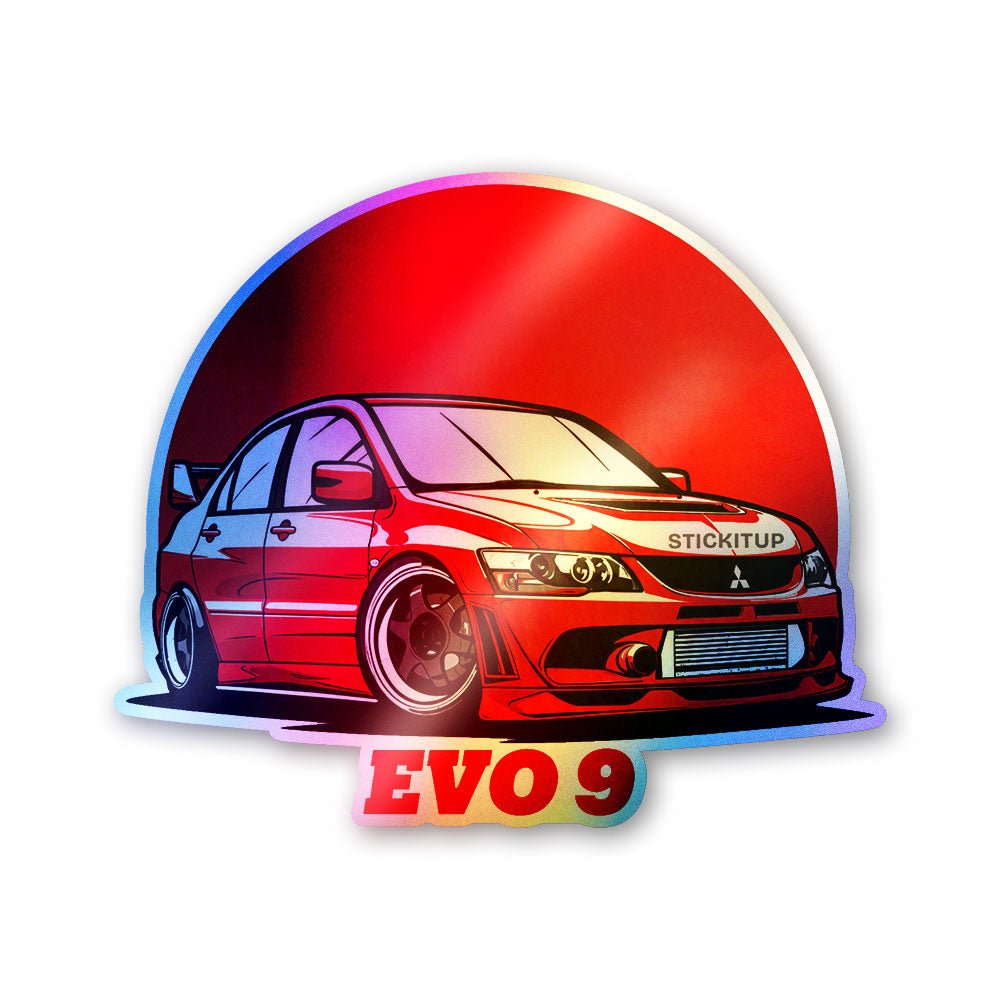 Rally Legend Red Holographic Stickers