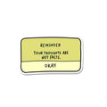 Reminder Sticker