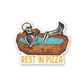 Rest In Pizza Sticker