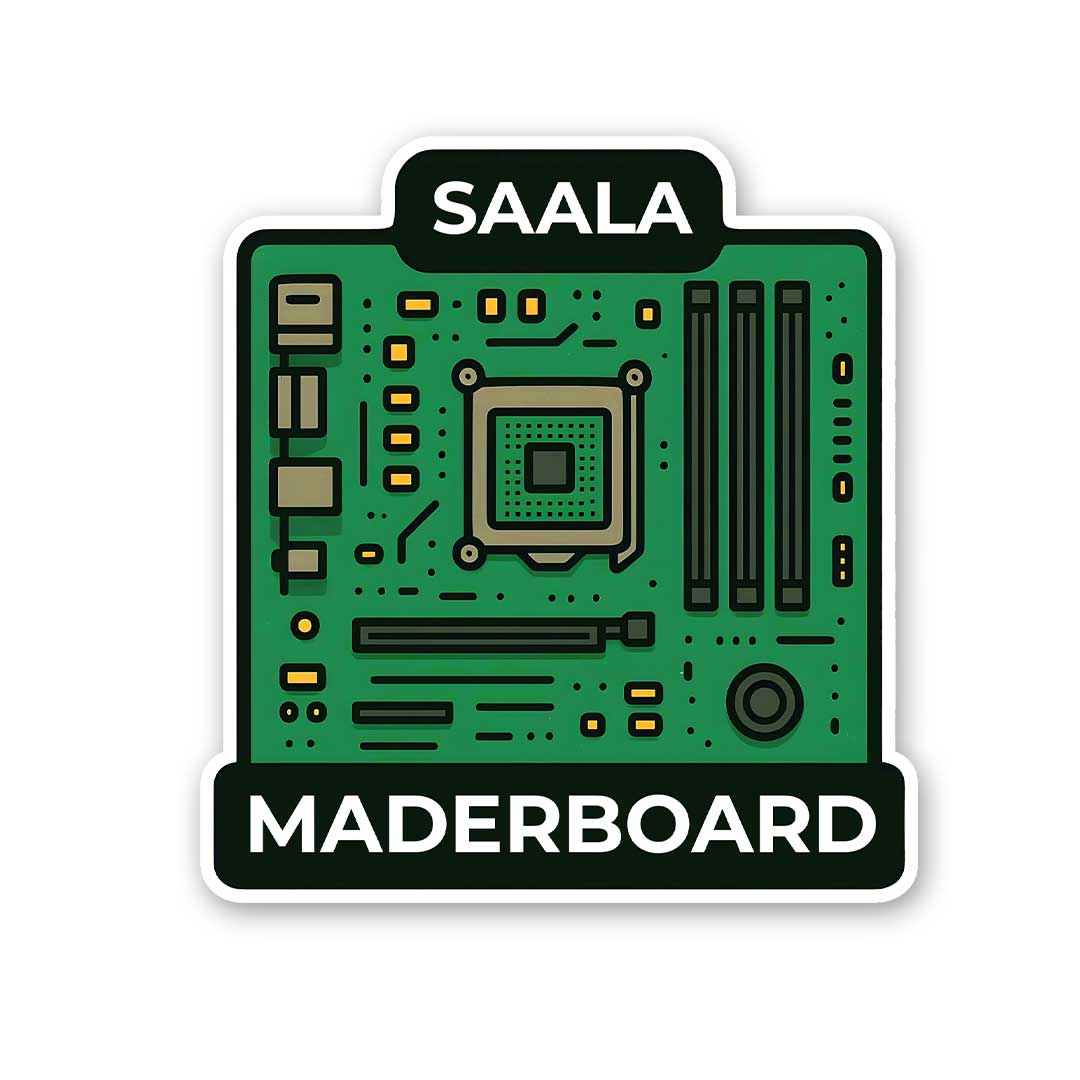 SAALA MADERBOARD Sticker