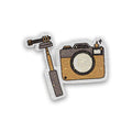 Selfie Camera Glitter Sticker