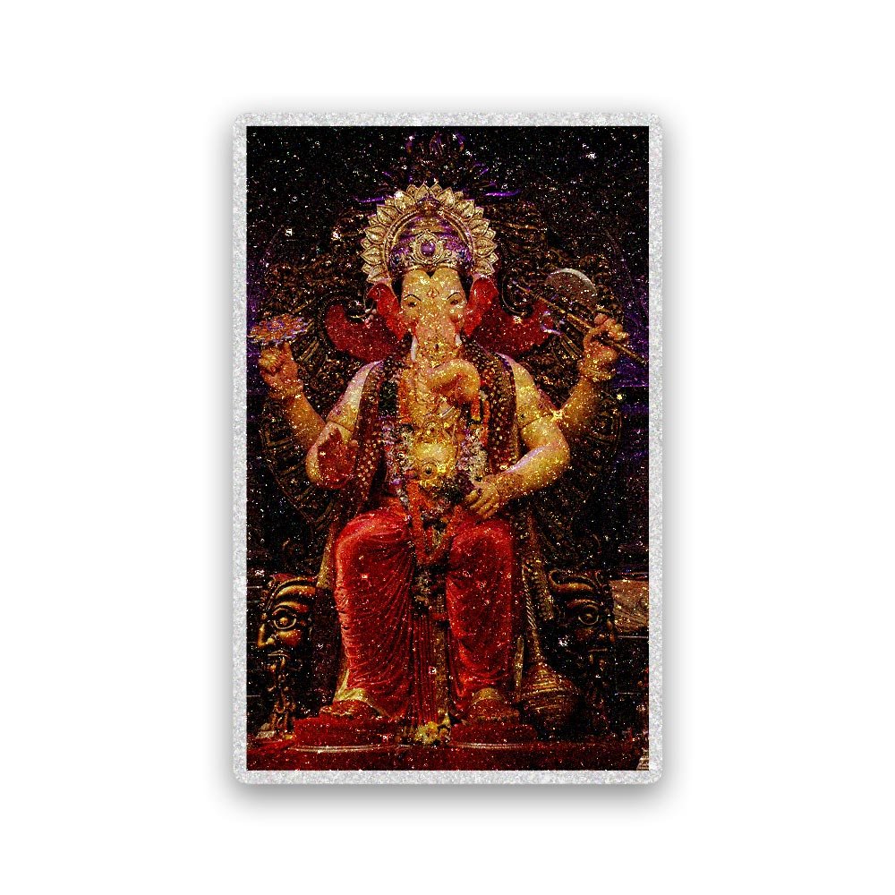 Shree Ganesh 0.2 Glitter Sticker