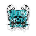 Skull Oni Demon Mask Sticker