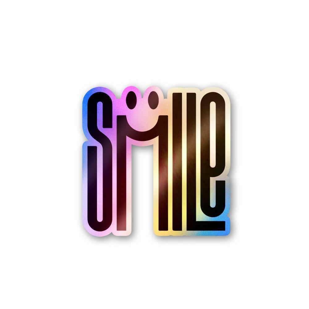 Smile Holographic Stickers