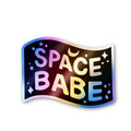 Space Babe Holographic Stickers