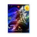 Starry Night Monster Art Holographic Stickers