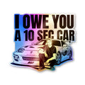 Ten Second Car Holographic Stickers