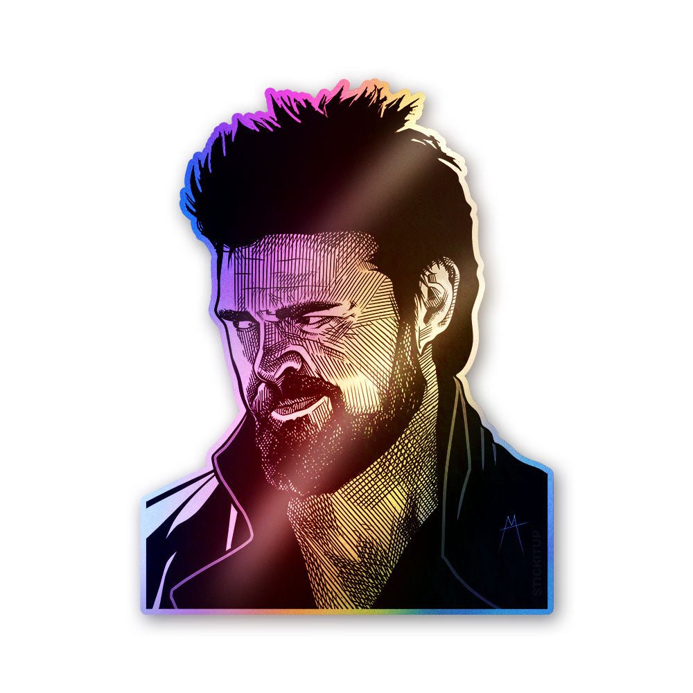 The Butcher In Black Holographic Stickers