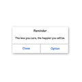 The Less You Care, The Happier You Will Be Sticker