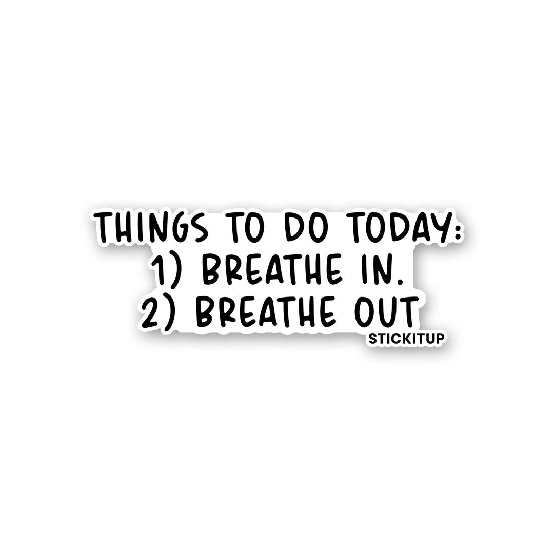 Things to Do today Sticker