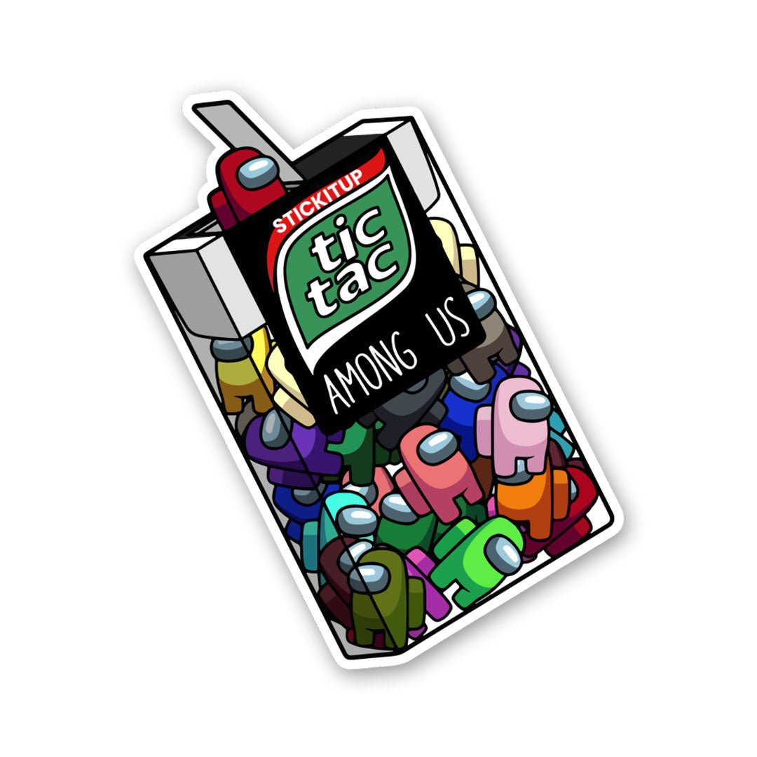 Tic Tac Among Us Sticker