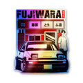 Touge Tofu Drift Holographic Stickers