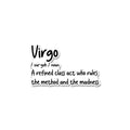 Virgo Sticker