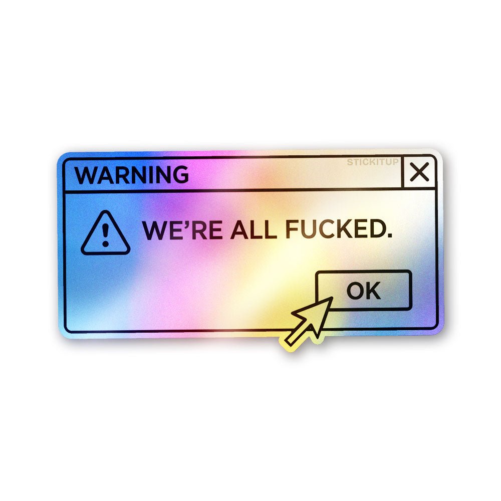 Doomed | Holographic Laptop / Mobile Sticker