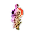 Warrior Red Holographic Stickers