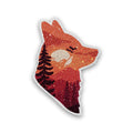 Wild Wolf Glitter Sticker