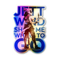 Wind Show Me Where to Go Holographic Stickers