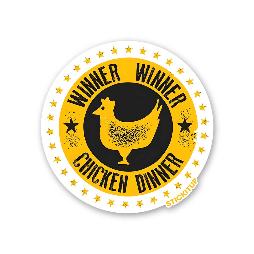 WINNER WINNER CHICKEN DINNER Sticker